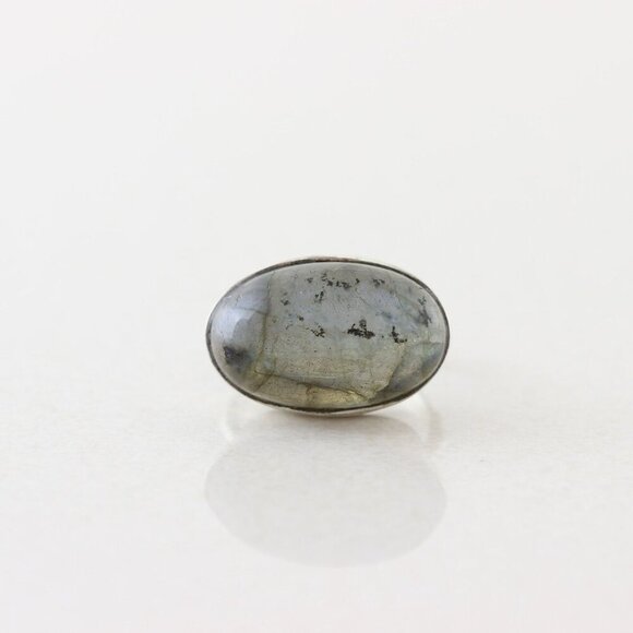 Sterling Silver Labradorite Ring Size 6 - Picture 1 of 8